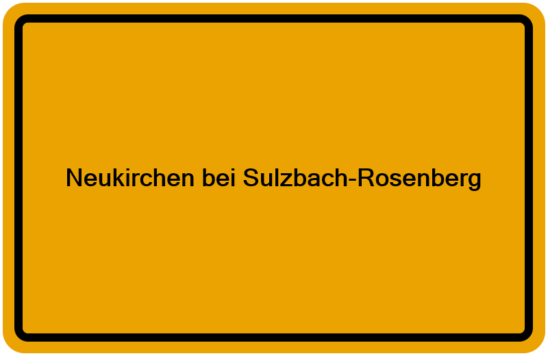 Handelsregisterauszug Neukirchen bei Sulzbach-Rosenberg